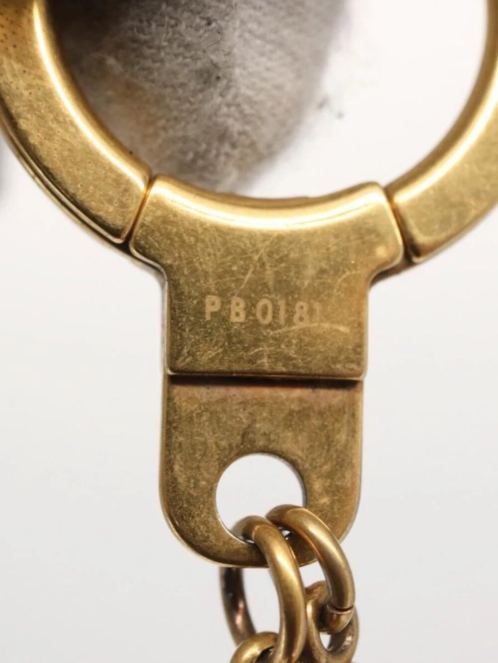 LOUIS VUITTON Porte Cles Chainne Mar Bag Charm metal Gold M66459 LV Auth 169134 - Picture 12 of 15
